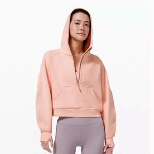 LULU SCUBA HALF ZIP PINK MIST M/L